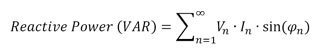 Reactive Power equation